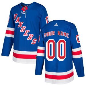 Men's New York Rangers Custom Adidas Authentic ized Home Jersey - Royal Blue