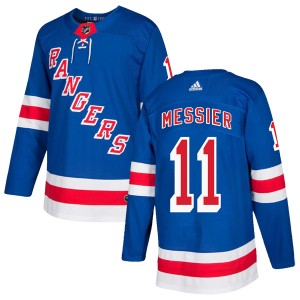 Men's New York Rangers Mark Messier Adidas Authentic Home Jersey - Royal Blue