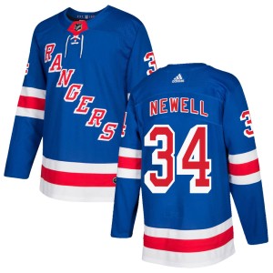 Men's New York Rangers Patrick Newell Adidas Authentic Home Jersey - Royal Blue