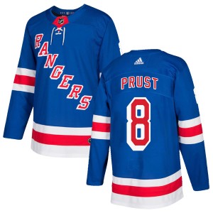 Men's New York Rangers Brandon Prust Adidas Authentic Home Jersey - Royal Blue