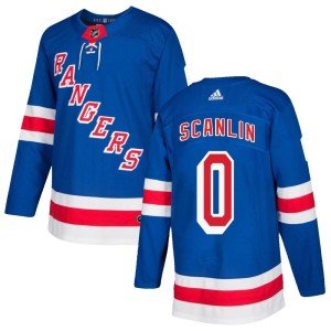 Men's New York Rangers Brandon Scanlin Adidas Authentic Home Jersey - Royal Blue