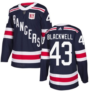 Men's New York Rangers Colin Blackwell Adidas Authentic 2018 Winter Classic Home Jersey - Navy Blue