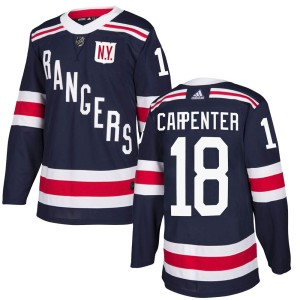 Men's New York Rangers Ryan Carpenter Adidas Authentic 2018 Winter Classic Home Jersey - Navy Blue