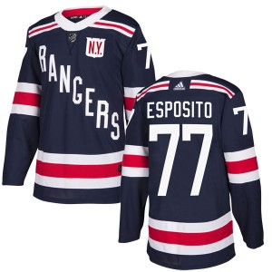 Men's New York Rangers Phil Esposito Adidas Authentic 2018 Winter Classic Home Jersey - Navy Blue