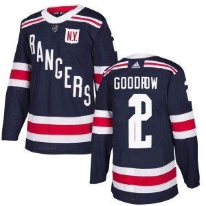 Men's New York Rangers Barclay Goodrow Adidas Authentic 2018 Winter Classic Home Jersey - Navy Blue