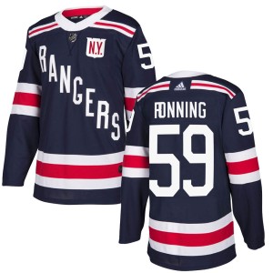 Men's New York Rangers Ty Ronning Adidas Authentic 2018 Winter Classic Home Jersey - Navy Blue