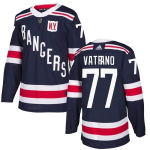 Men's New York Rangers Frank Vatrano Adidas Authentic 2018 Winter Classic Home Jersey - Navy Blue