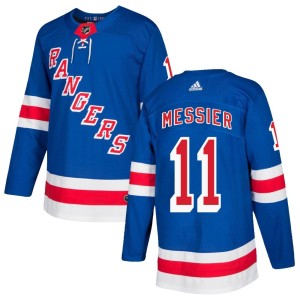 Youth New York Rangers Mark Messier Adidas Authentic Home Jersey - Royal Blue