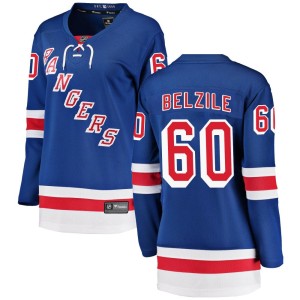 Women's New York Rangers Alex Belzile Fanatics Branded Breakaway Home Jersey - Blue
