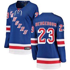 Women's New York Rangers Jeff Beukeboom Fanatics Branded Breakaway Home Jersey - Blue