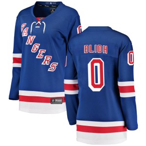 Women's New York Rangers Anton Blidh Fanatics Branded Breakaway Home Jersey - Blue