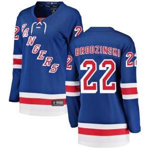 Women's New York Rangers Jonny Brodzinski Fanatics Branded Breakaway Home Jersey - Blue