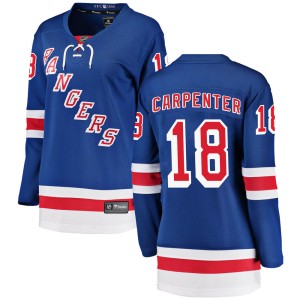 Women's New York Rangers Ryan Carpenter Fanatics Branded Breakaway Home Jersey - Blue