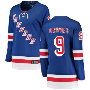 Women's New York Rangers Adam Graves Fanatics Branded Breakaway Home Jersey - Blue