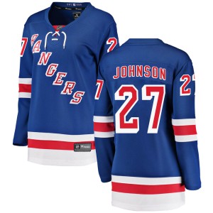 Women's New York Rangers Jack Johnson Fanatics Branded Breakaway Home Jersey - Blue