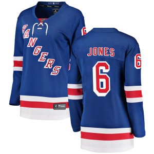 Women's New York Rangers Zac Jones Fanatics Branded Breakaway Home Jersey - Blue