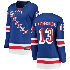 Women's New York Rangers Alexis Lafreniere Fanatics Branded Breakaway Home Jersey - Blue
