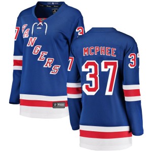 Women's New York Rangers George Mcphee Fanatics Branded Breakaway Home Jersey - Blue