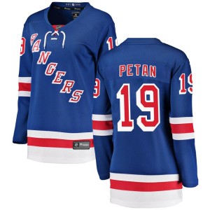 Women's New York Rangers Nic Petan Fanatics Branded Breakaway Home Jersey - Blue