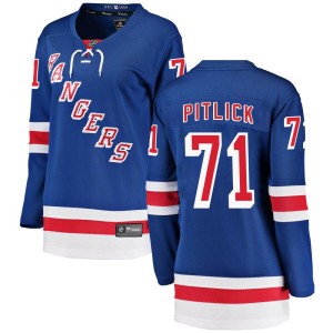 Women's New York Rangers Tyler Pitlick Fanatics Branded Breakaway Home Jersey - Blue