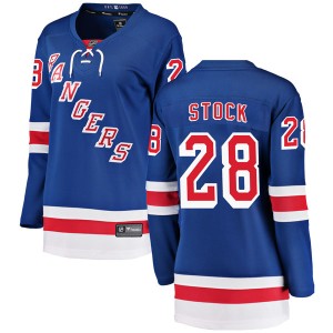 Women's New York Rangers P.j. Stock Fanatics Branded Breakaway Home Jersey - Blue