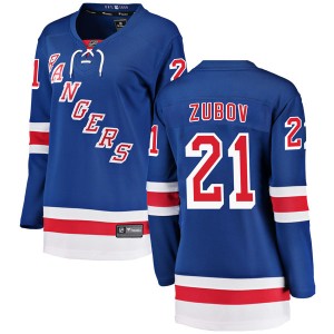 Women's New York Rangers Sergei Zubov Fanatics Branded Breakaway Home Jersey - Blue