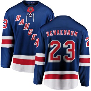 Men's New York Rangers Jeff Beukeboom Fanatics Branded Home Breakaway Jersey - Blue