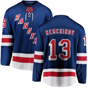 Men's New York Rangers Sergei Nemchinov Fanatics Branded Home Breakaway Jersey - Blue