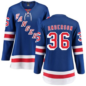 Women's New York Rangers Glenn Anderson Fanatics Branded Home Breakaway Jersey - Blue