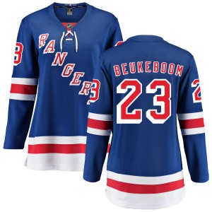 Women's New York Rangers Jeff Beukeboom Fanatics Branded Home Breakaway Jersey - Blue