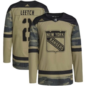 Youth New York Rangers Brian Leetch Adidas Authentic Military Appreciation Practice Jersey - Camo