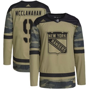 Youth New York Rangers Rob Mcclanahan Adidas Authentic Military Appreciation Practice Jersey - Camo