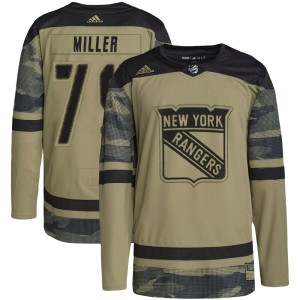 Youth New York Rangers K'Andre Miller Adidas Authentic Military Appreciation Practice Jersey - Camo