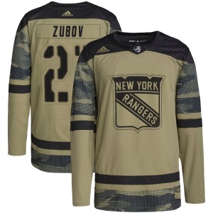 Youth New York Rangers Sergei Zubov Adidas Authentic Military Appreciation Practice Jersey - Camo