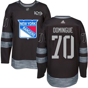 Youth New York Rangers Louis Domingue Authentic 1917-2017 100th Anniversary Jersey - Black