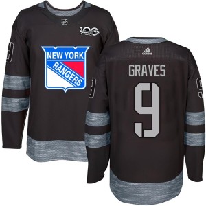 Youth New York Rangers Adam Graves Authentic 1917-2017 100th Anniversary Jersey - Black