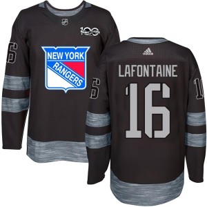 Youth New York Rangers Pat Lafontaine Authentic 1917-2017 100th Anniversary Jersey - Black