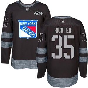 Youth New York Rangers Mike Richter Authentic 1917-2017 100th Anniversary Jersey - Black