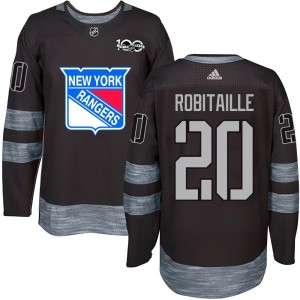 Youth New York Rangers Luc Robitaille Authentic 1917-2017 100th Anniversary Jersey - Black