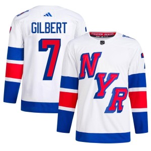 Men's New York Rangers Rod Gilbert Adidas Authentic 2024 Stadium Series Primegreen Jersey - White