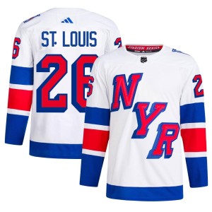 Men's New York Rangers Martin St. Louis Adidas Authentic 2024 Stadium Series Primegreen Jersey - White