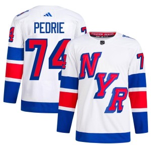 Men's New York Rangers Vince Pedrie Adidas Authentic 2024 Stadium Series Primegreen Jersey - White