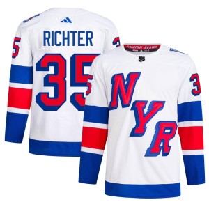 Men's New York Rangers Mike Richter Adidas Authentic 2024 Stadium Series Primegreen Jersey - White