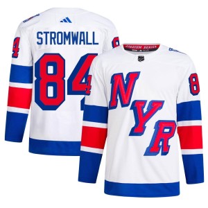 Men's New York Rangers Malte Stromwall Adidas Authentic 2024 Stadium Series Primegreen Jersey - White