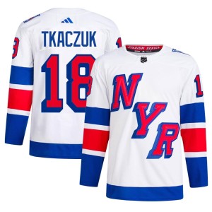 Men's New York Rangers Walt Tkaczuk Adidas Authentic 2024 Stadium Series Primegreen Jersey - White