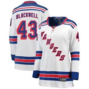 Women's New York Rangers Colin Blackwell Fanatics Branded Breakaway Away Jersey - White