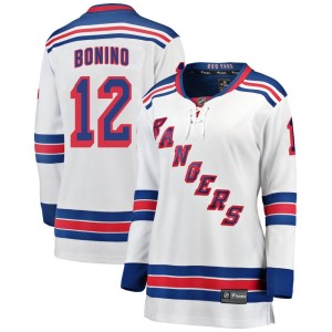 Women's New York Rangers Nick Bonino Fanatics Branded Breakaway Away Jersey - White