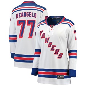 Women's New York Rangers Tony DeAngelo Fanatics Branded Breakaway Away Jersey - White