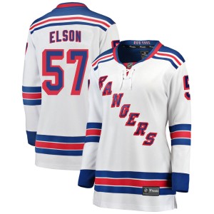 Women's New York Rangers Turner Elson Fanatics Branded Breakaway Away Jersey - White