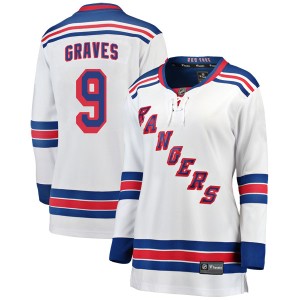 Women's New York Rangers Adam Graves Fanatics Branded Breakaway Away Jersey - White